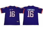 Clemson Tigers #16 Trevor Lawrence Purple Vapor Limited College Football Jersey