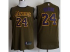 Nike Los Angeles Lakers #24 Kobe Bryant Green Basketball Jersey