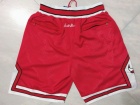 Chicago Bulls Red Throwback Basketball Short