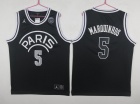 Jordan X Paris Saint-Germain #5 Marouinhos Black Basketball Jersey