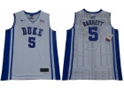 Duke Blue Devils #5 R.J. Barrett White Elite College Basketball Jersey