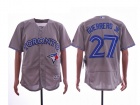 Toronto Blue Jays #27 Vladimir Guerrero JR Gray Flexbase Jersey