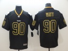 Pittsburgh Steelers #90 T.J. Watt Black Lights Out Vapor Untouchable Limited Jersey