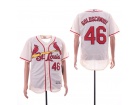 St. Louis Cardinals #46 Goldschmidt Cream Flex Base Jersey