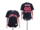 Cleveland Indians #99 Ricky Vaughn 2019 Navy Blue Flexbase Jersey