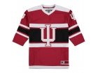 Custom Colosseum Crimson Indiana Hoosiers Open Net II Hockey Sweater Jersey