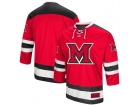 Custom Colosseum Red Miami University RedHawks Athletic Machine Hockey Sweater Jersey