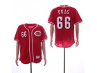 Cincinnati Reds #66 Yasiel Puig Red Flex Base Baseball Jersey