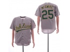 Oakland Athletics #25 Mark McGwire Gray Cool Base Jersey