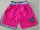 Nike Miami Heat Pink Earned Basketball Shorts