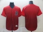 Boston Red Sox Blank Red Nike Fade Jersey