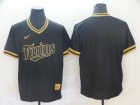 Minnesota Twins Blank Nike Black Gold Fashion Jersey