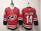 Adidas Carolina Hurricanes #14 Justin Williams Red Hockey Jersey