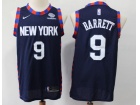Nike New York Knicks #9 RJ Barrett Navy Blue 2019 City Jersey