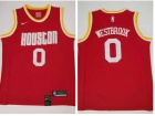 Nike Houston Rockets #0 Russell Westbrook Red Throwback Jersey