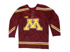 Custom Minnesota Golden Gophers Maroon Twill Hockey Jersey