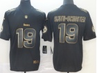Pittsburgh Steelers #19 JuJu Smith-Schuster Black Golden Vapor Limited Jersey