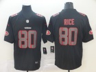 San Francisco 49ers #80 Jerry Rice Black Impact Vapor Limited Jersey