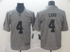 Oakland Raiders #4 Derek Carr Gridiron Gray Limited Jersey