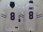 New York Giants #8 Daniel Jones White Team Logos Limited Jersey