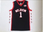 Mount Zion High School #1 Tracy McGrady Black Basketball Jersey