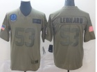 Indianapolis Colts #53 Darius Leonard 2019 Olive Camo Salute to Service Limited Jersey