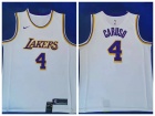 Nike Los Angeles Lakers #4 Alex Caruso White Jersey