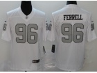 Oakland Raiders #96 Clelin Ferrell White Color Rush Limited Jersey