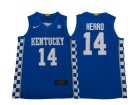 Kentucky Wildcats #14 Tyler Herro Blue Jersey