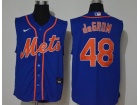 Nike New York Mets #48 Jacob deGrom Blue Vest Jersey