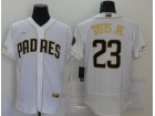 Nike San Diego Padres #23 Fernando Tatis Jr. White Gold Flexbase Jersey