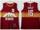 Nike Denver Nuggets #15 Nikola Jokic Red 2020-21 City Jersey