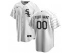 Chicago White Sox Nike White Black 2020 Home Replica Custom Jersey