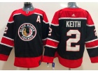 Chicago Blackhawks #2 Duncan Keith Black Retro Jersey