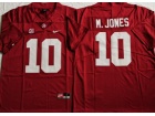 Alabama Crimson #10 Mac Jones Red Limited Jersey