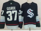 Seattle Kraken #37 Yanni Gourde Blue Retro Jersey