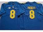 Pittsburgh Panthers #8 Kenny Pickett Blue Jersey