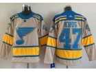 Adidas St.Louis Blues #47 Torey Krug Cream 2022 Winter Classic Jersey