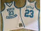 North Carolina #23 Michael Jordan White 1983-94 Throwback Jersey