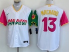 San Diego Padres #13 Manny Machado White City Cool Base Jersey