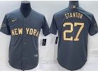 Nike New York Yankees #27 Giancarlo Stanton Grey 2022 All Star Jerseys