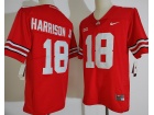 Ohio State Buckeyes #18 Marvin Harrison Jr Red Limited College Football Jersey