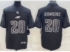 Philadelphia Eagles #20 Brian Dawkins Black RFLCTV Limited Jersey