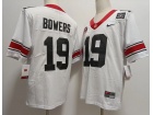 Georgia Bulldogs #19 Brock Bowers White 1980 National Champions 40th Anniversary Jersey