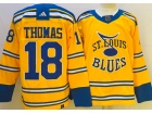 Adidas St.Louis Blues #18 Robert Thomas Yellow 2023 Reverse Jersey