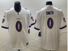 Baltimore Ravens #0 Roquan Smith White Vapor Limited Jersey