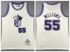 Sacramento Kings #55 Jason Williams Cream Throwback Jersey