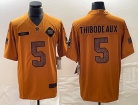 New York Giants #5 Kayvon Thibodeaux Blue Brown Salute to Service Limited Jersey