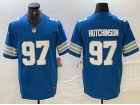 Detroit Lions #97 Aidan Hutchinson Blue Vapor F.U.S.E. Limited Jersey