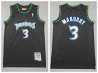 Minnesota Timberwolves #3 Stephon Marbury Black Throwback Jersey